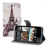 Husa HTC Desire 500, Piele ecologica, Multicolor, 19038.01