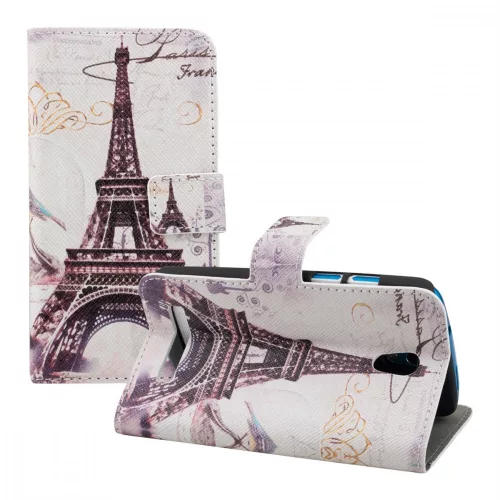 Husa HTC Desire 500, Piele ecologica, Multicolor, 19038.01