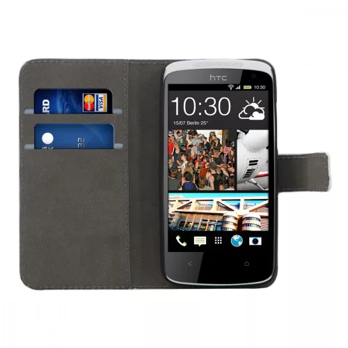 Husa HTC Desire 500, Piele ecologica, Multicolor, 19038.01