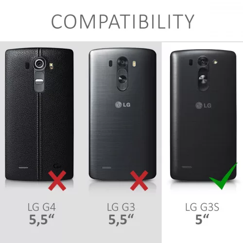 Husa LG G3 S, Piele ecologica, Negru, 21967.01