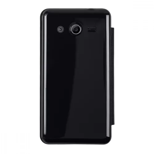 Husa Samsung Galaxy Core 2, Piele ecologica, Negru, 22205.01