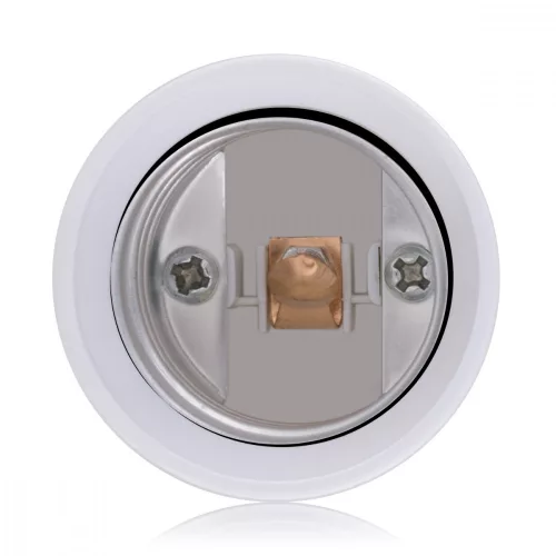 Set 4 Adaptoare dulie de la B22 la E27, Kwmobile, Alb, Plastic, 27510