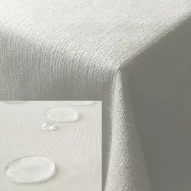   Fata de masa ovala Leinenlook Jemidi, 160 x 220 cm, Alb, Poliester, 55262.02.23