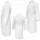 Halat de baie unisex Homelevel, 3XL, Alb, Bumbac organic, 54845.02.33