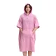Poncho de baie pentru copii Homelevel, 10-13 ani, Roz, Bumbac organic, 54980.43