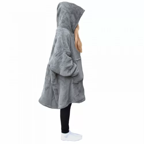 Hanorac pentru copii Sherpa Jemidi, XL, Gri, Poliester, 55412.25