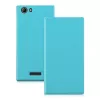 Husa Wiko Ridge Fab, Piele ecologica, Albastru, 32189.23