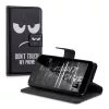 Husa Wiko Birdy, Piele ecologica, Negru, 35604.01