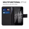 Husa Wiko Birdy, Piele ecologica, Negru, 35604.01