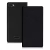 Husa Wiko Fever, Piele ecologica, Negru, 35967.01