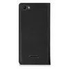 Husa Wiko Fever, Piele ecologica, Negru, 35967.01