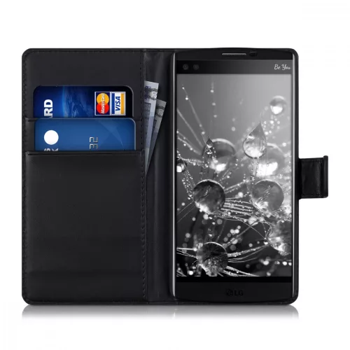 Husa LG V10, Piele ecologica, Negru, 36048.01