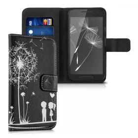 Husa Motorola Moto G 3rd gen, Piele ecologica, Negru, 34861.04