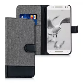 Husa Motorola Moto X Style, Textil, Gri, 38313.22