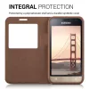 Husa Samsung Galaxy J1 (2016), Piele ecologica, Maro, 38403.54