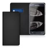Husa Samsung Galaxy J5, Piele naturala, Negru, 39196.01