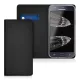 Husa Samsung Galaxy J5, Piele naturala, Negru, 39196.01