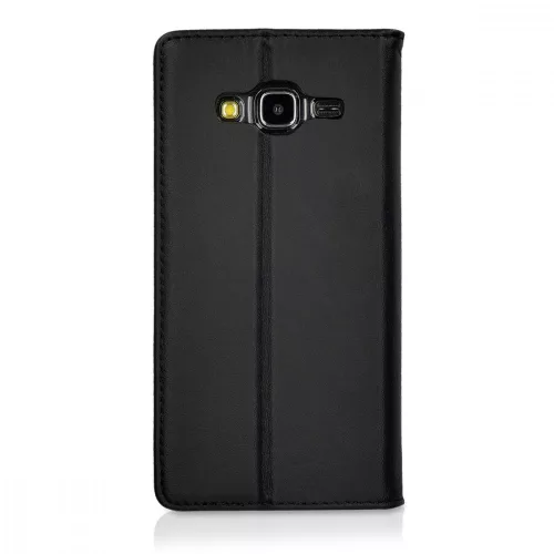 Husa Samsung Galaxy J5, Piele naturala, Negru, 39196.01
