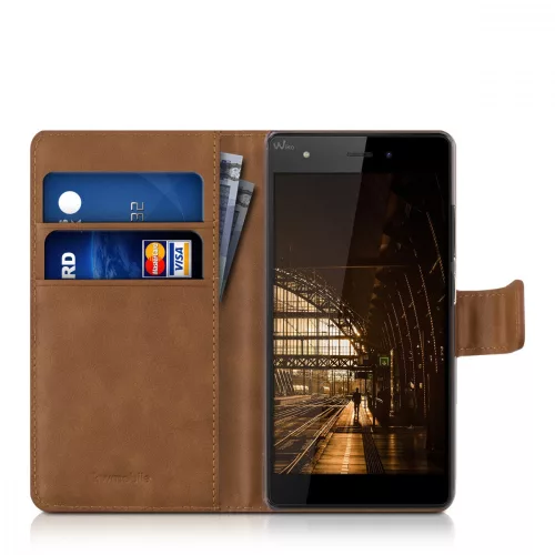 Husa Wiko Pulp, Piele ecologica, Maro, 36145.83