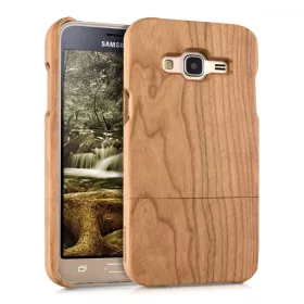 Husa Samsung Galaxy J3 (2016), Lemn, Maro, 38160.24