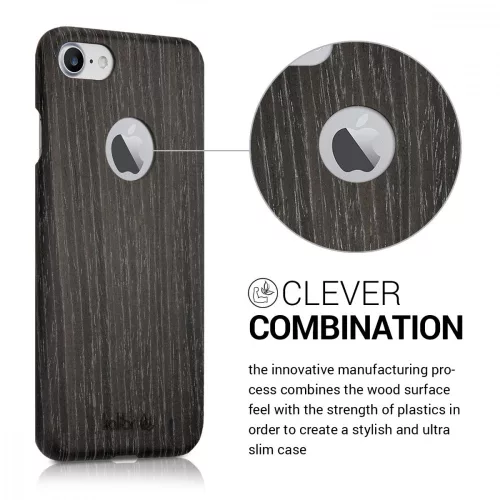 Husa Apple iPhone 8 / iPhone 7 / iPhone SE 2, Lemn, Gri, 39343.73