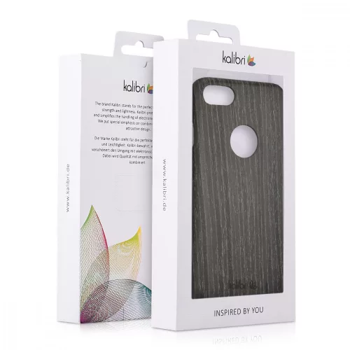 Husa Apple iPhone 8 / iPhone 7 / iPhone SE 2, Lemn, Gri, 39343.73