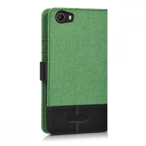 Husa Wiko Fever, Textil, Verde, 37601.71