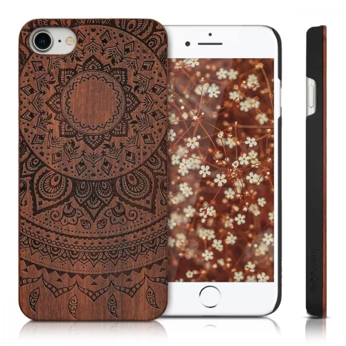 Husa Apple iPhone 8 / iPhone 7 / iPhone SE 2, Lemn, Maro, 39462.03