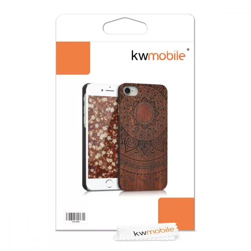 Husa Apple iPhone 8 / iPhone 7 / iPhone SE 2, Lemn, Maro, 39462.03
