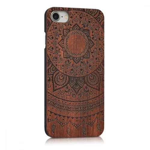 Husa Apple iPhone 8 / iPhone 7 / iPhone SE 2, Lemn, Maro, 39462.03