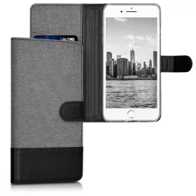 Husa Apple iPhone 8 Plus / iPhone 7 Plus, Textil, Gri, 39496.22