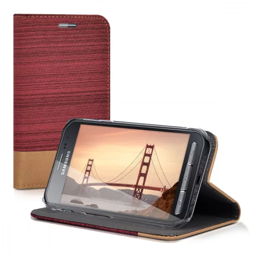Husa Samsung Galaxy Xcover 3, Textil, Rosu, 38237.20