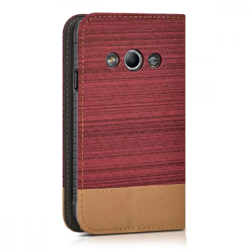 Husa Samsung Galaxy Xcover 3, Textil, Rosu, 38237.20