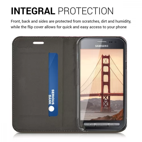 Husa Samsung Galaxy Xcover 3, Textil, Rosu, 38237.20