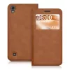 Husa LG X Power, Piele ecologica, Maro, 39814.83