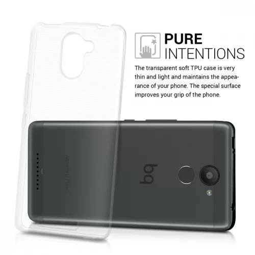 Husa BQ Aquaris U Plus, Silicon, Transparent, 39899.03