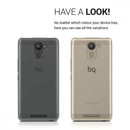 Husa BQ Aquaris U Plus, Silicon, Transparent, 39899.03