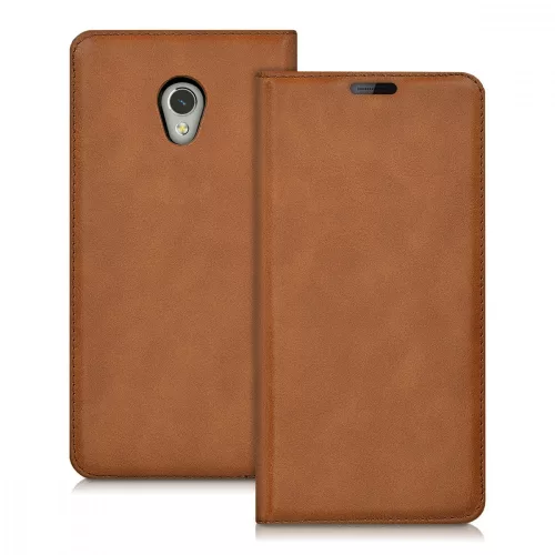 Husa ZTE Blade V7, Piele ecologica, Maro, 38684.83