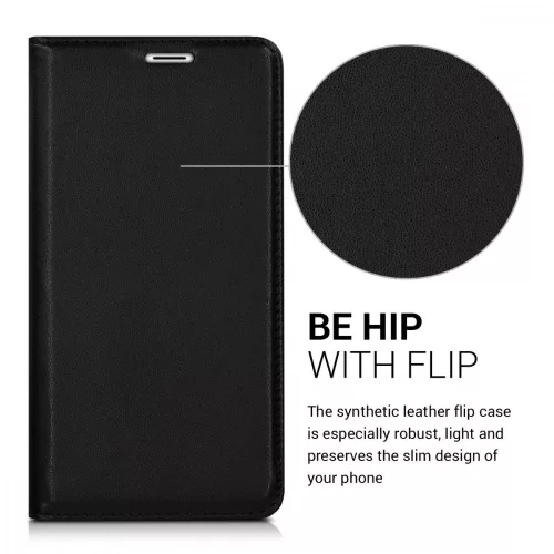 Husa Coolpad Torino, Piele ecologica, Negru, 40287.01