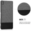 Husa Sony Xperia XA, Textil, Gri, 40421.22