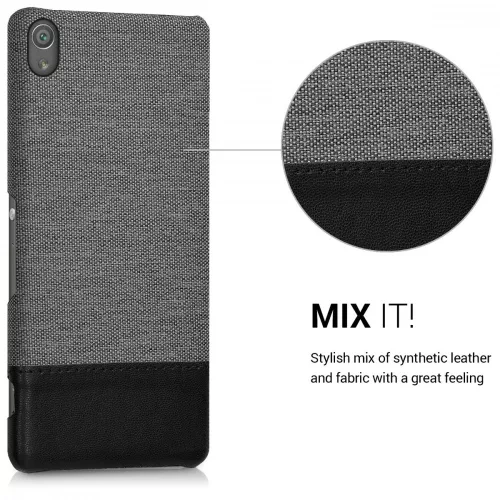 Husa Sony Xperia XA, Textil, Gri, 40421.22