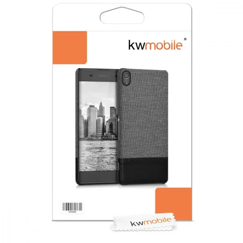 Husa Sony Xperia XA, Textil, Gri, 40421.22