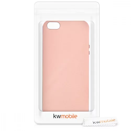 Husa Apple iPhone 5 / iPhone 5s / iPhone SE, Silicon, Rose Gold, 40816.31