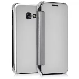 Husa Samsung Galaxy A3 (2017), Piele ecologica, Gri, 40869.42