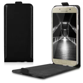 Husa Samsung Galaxy A5 (2017), Piele ecologica, Negru, 40878.01