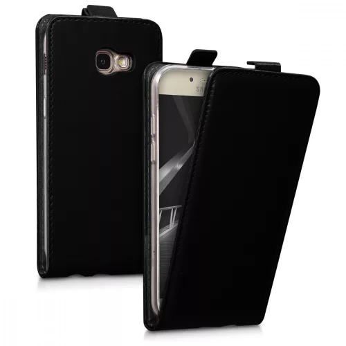 Husa Samsung Galaxy A5 (2017), Piele ecologica, Negru, 40878.01