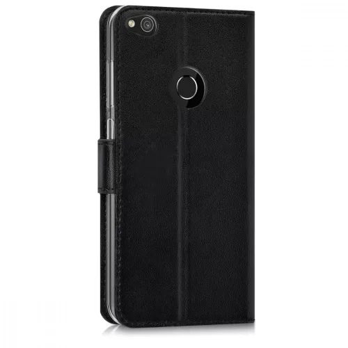 Husa Huawei P9 Lite (2017), Piele ecologica, Negru, 40890.01