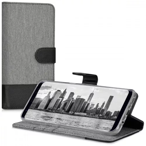 Husa Samsung Galaxy S8, Textil, Gri, 40984.22