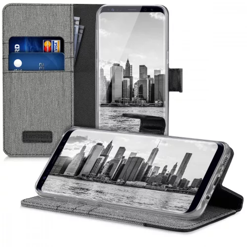 Husa Samsung Galaxy S8, Textil, Gri, 40984.22