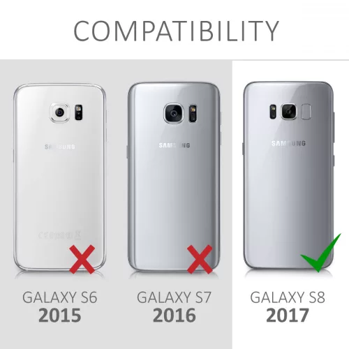 Husa Samsung Galaxy S8, Silicon, Silver, 40980.35